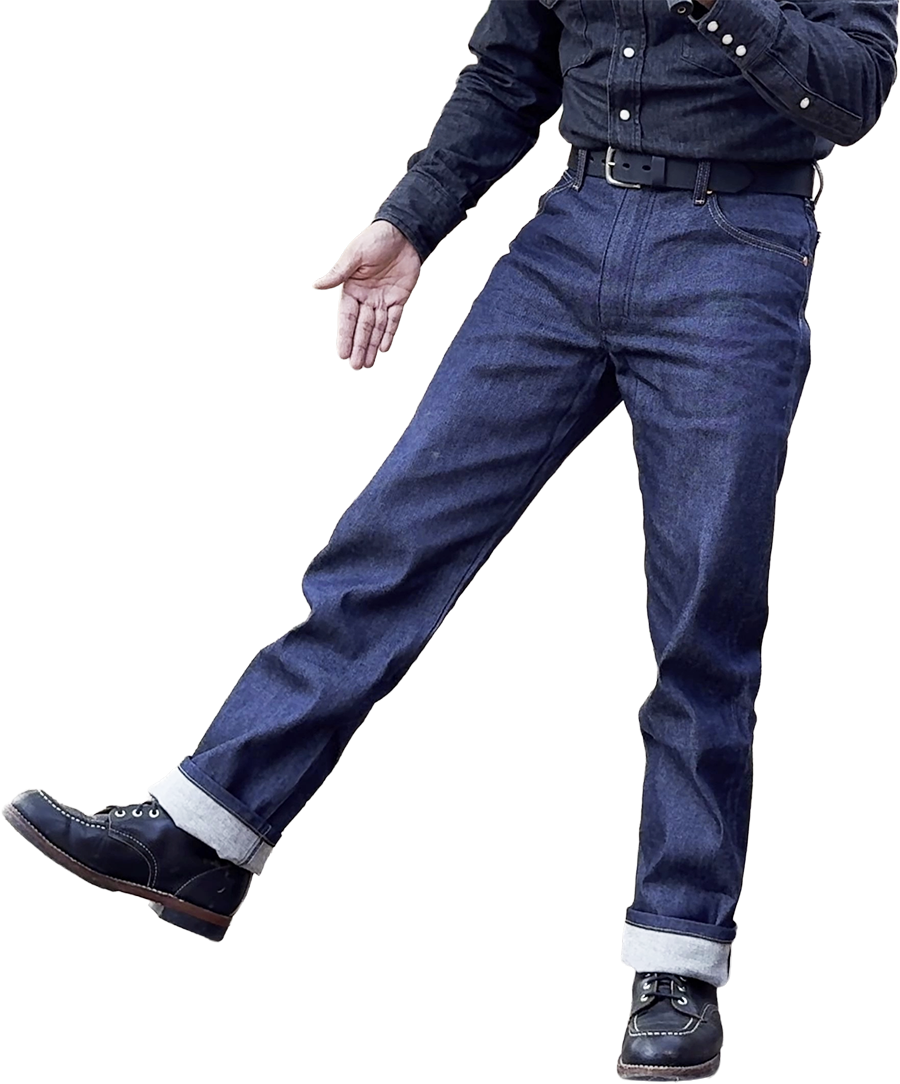 Wearing Wrangler 13MWZSEL cuffed