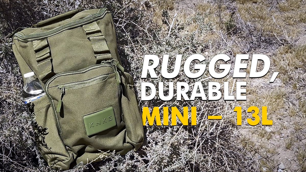 KNKG's Mini Backpack is a versatile gym bag that travels well too