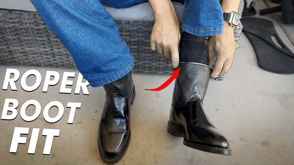 How a pair of cowboy and roper boots should fit