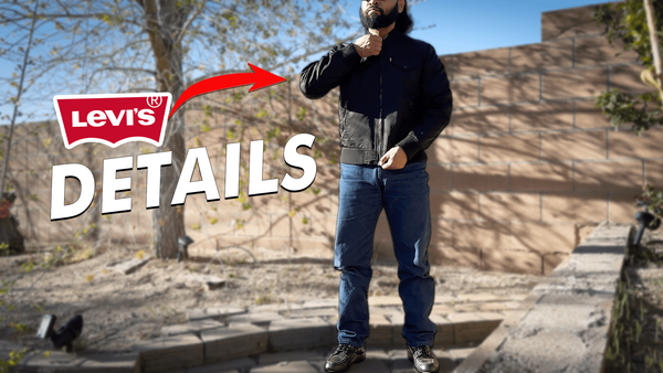 Wearing 100% nylon "varsity" trucker jacket from Levi's
